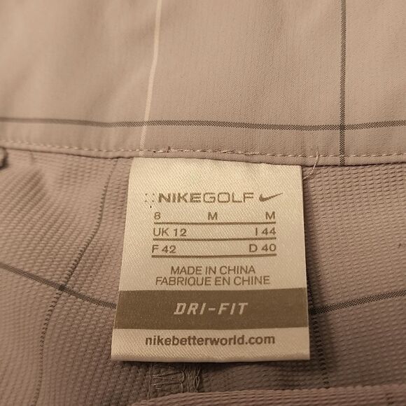 Nike Dri-Fit Golf Shorts Men's Size 8 Pinstripes Deep Pockets Logo Embroidered - Picture 7 of 11